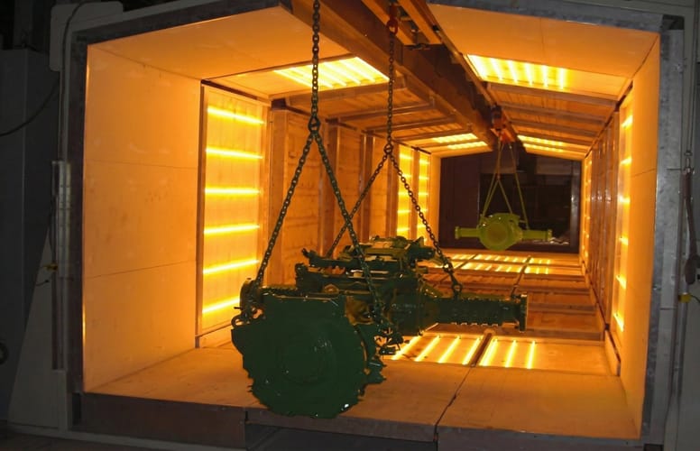 Powder coating application